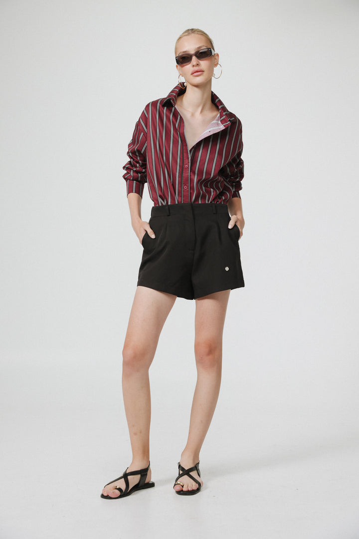 Hallway Wine Buttoned Shirt