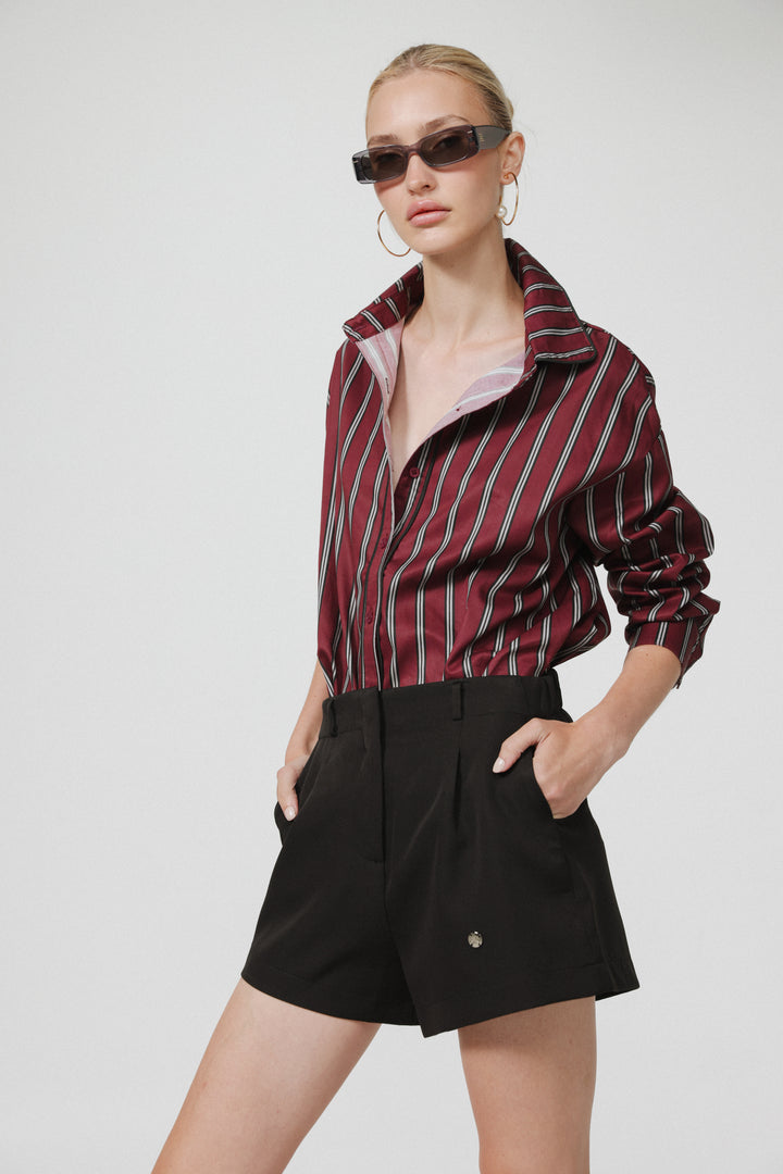 Hallway Wine Buttoned Shirt