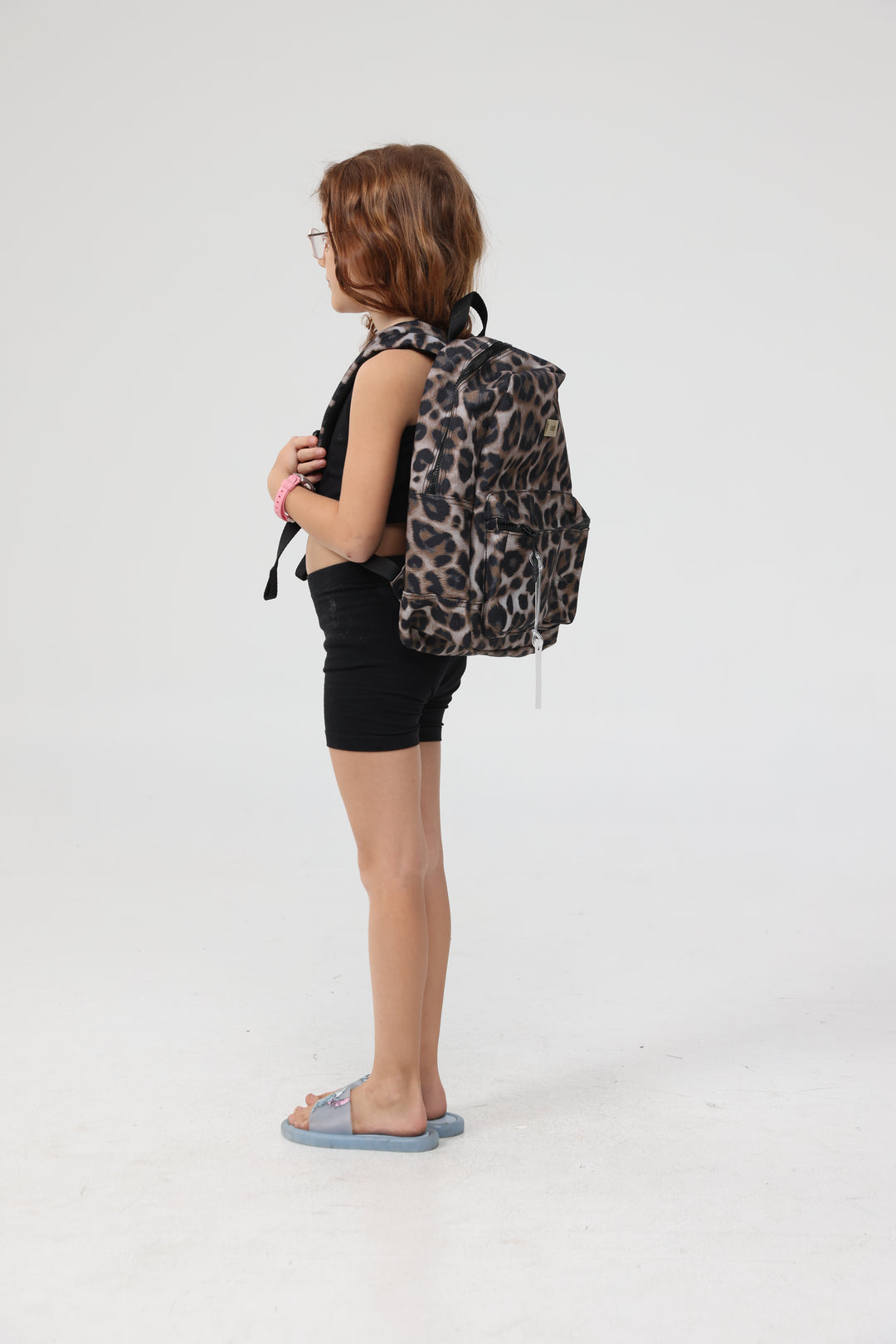 תיק מנומר נוח לילדות Leopard Kids Backpack