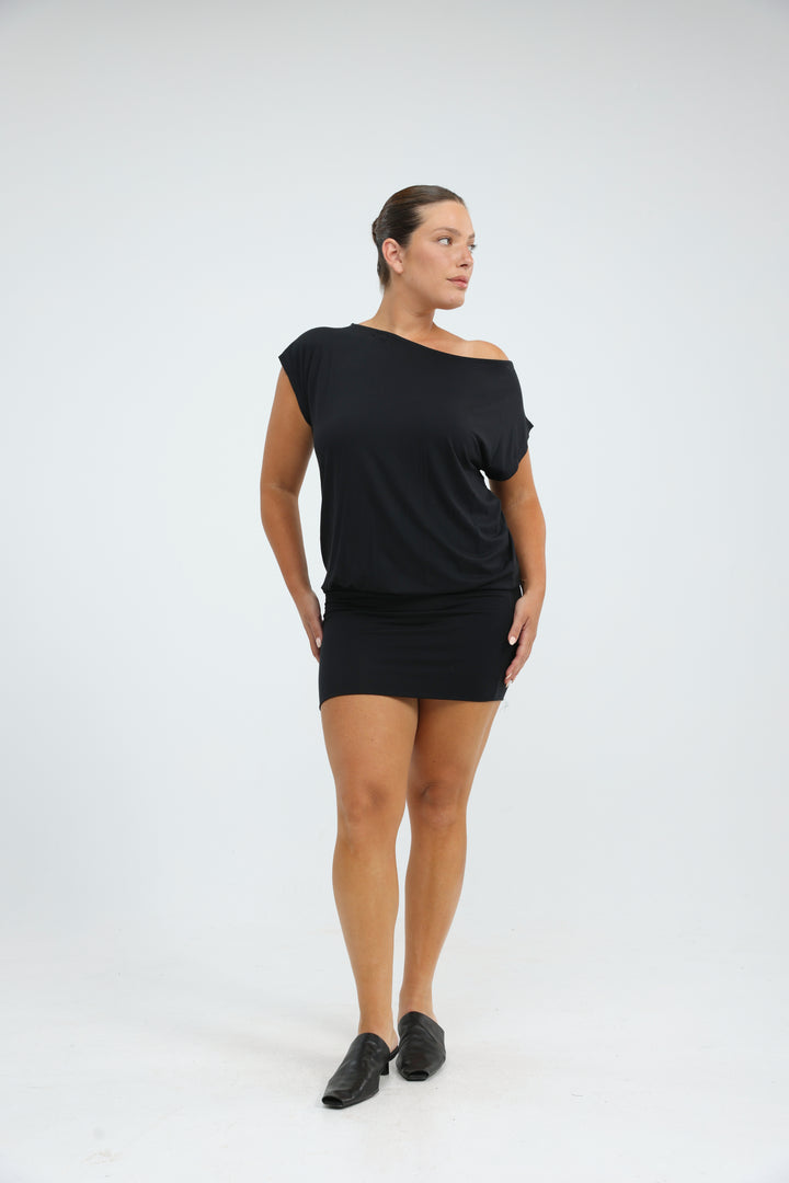 Drift Black Mini Dress