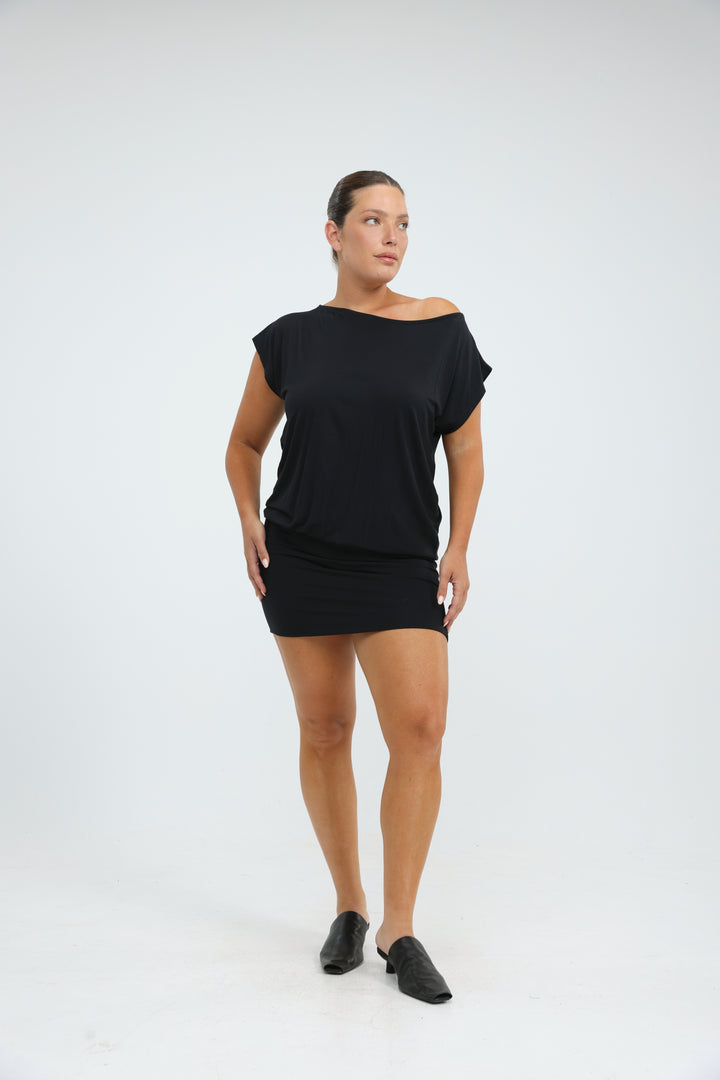 Drift Black Mini Dress