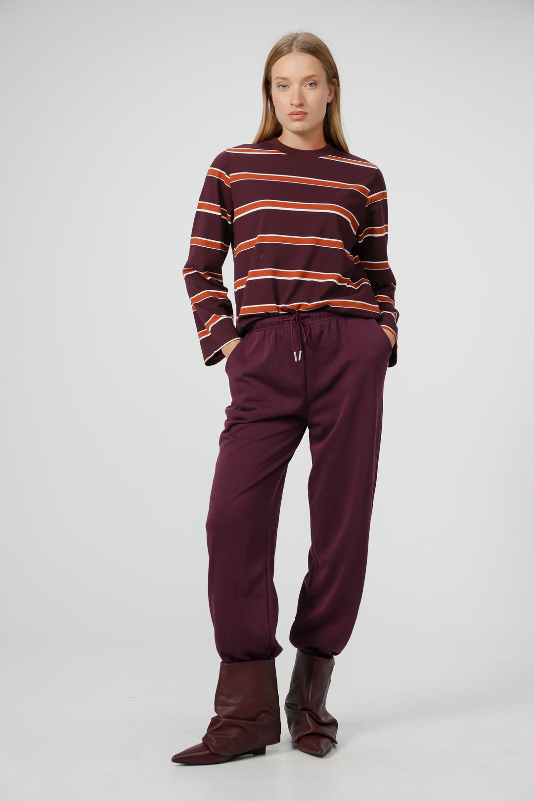 Simpla Wine Stripes Shirt