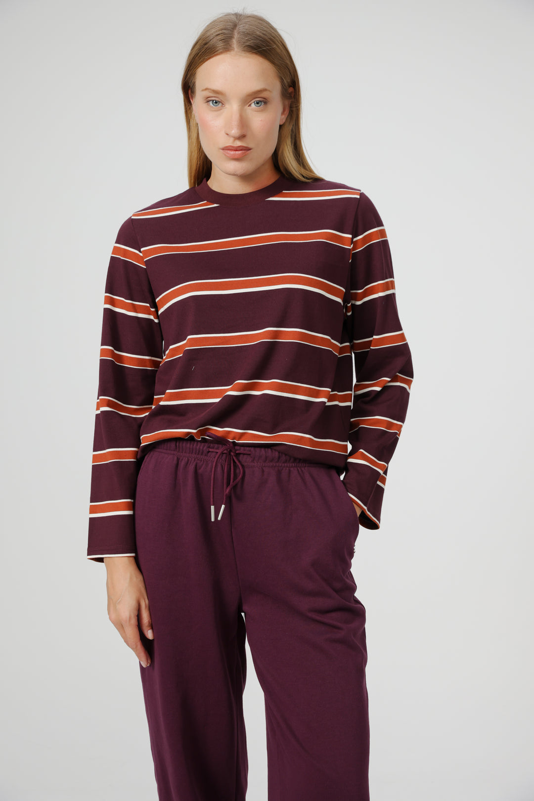 Simpla Wine Stripes Shirt