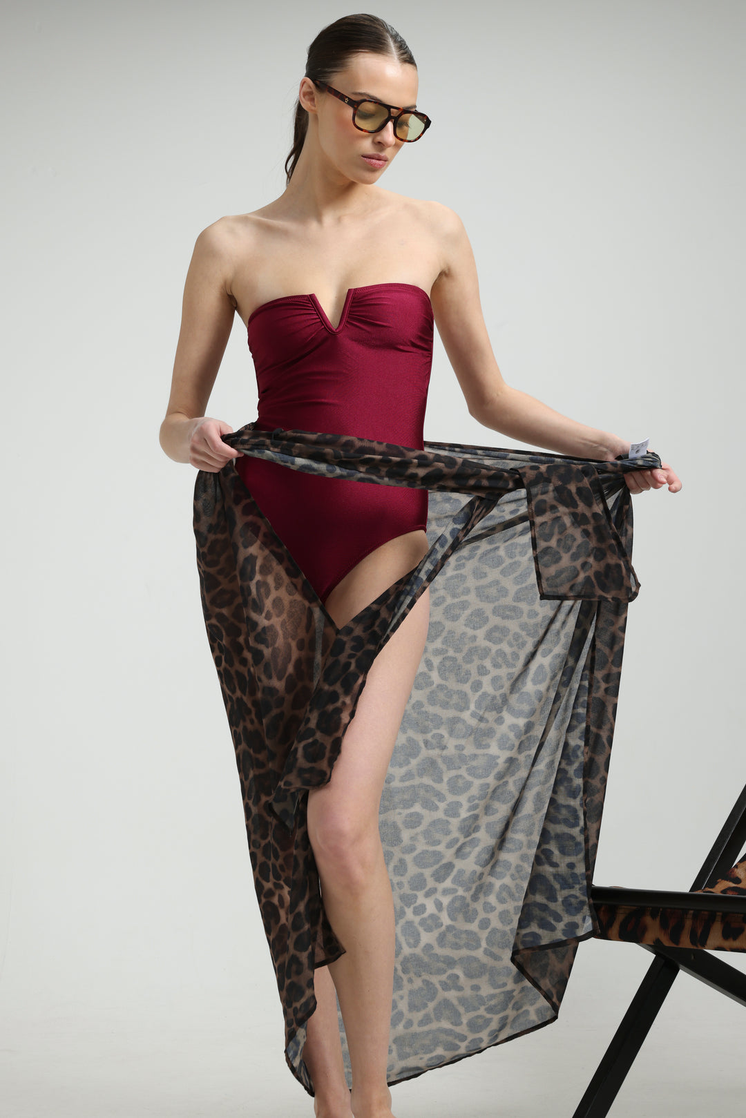 Fluid Leopad Maxi Wrap Skirt