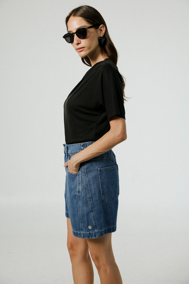 Your Black One Shoulder Shirt