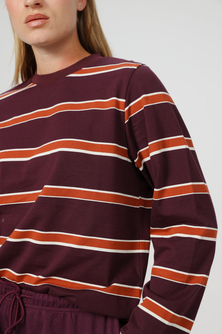 Simpla Wine Stripes Shirt
