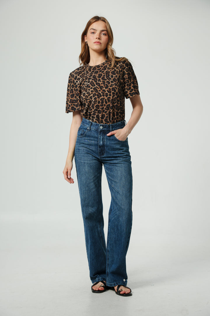 Trust Leopard Padded T-Shirt