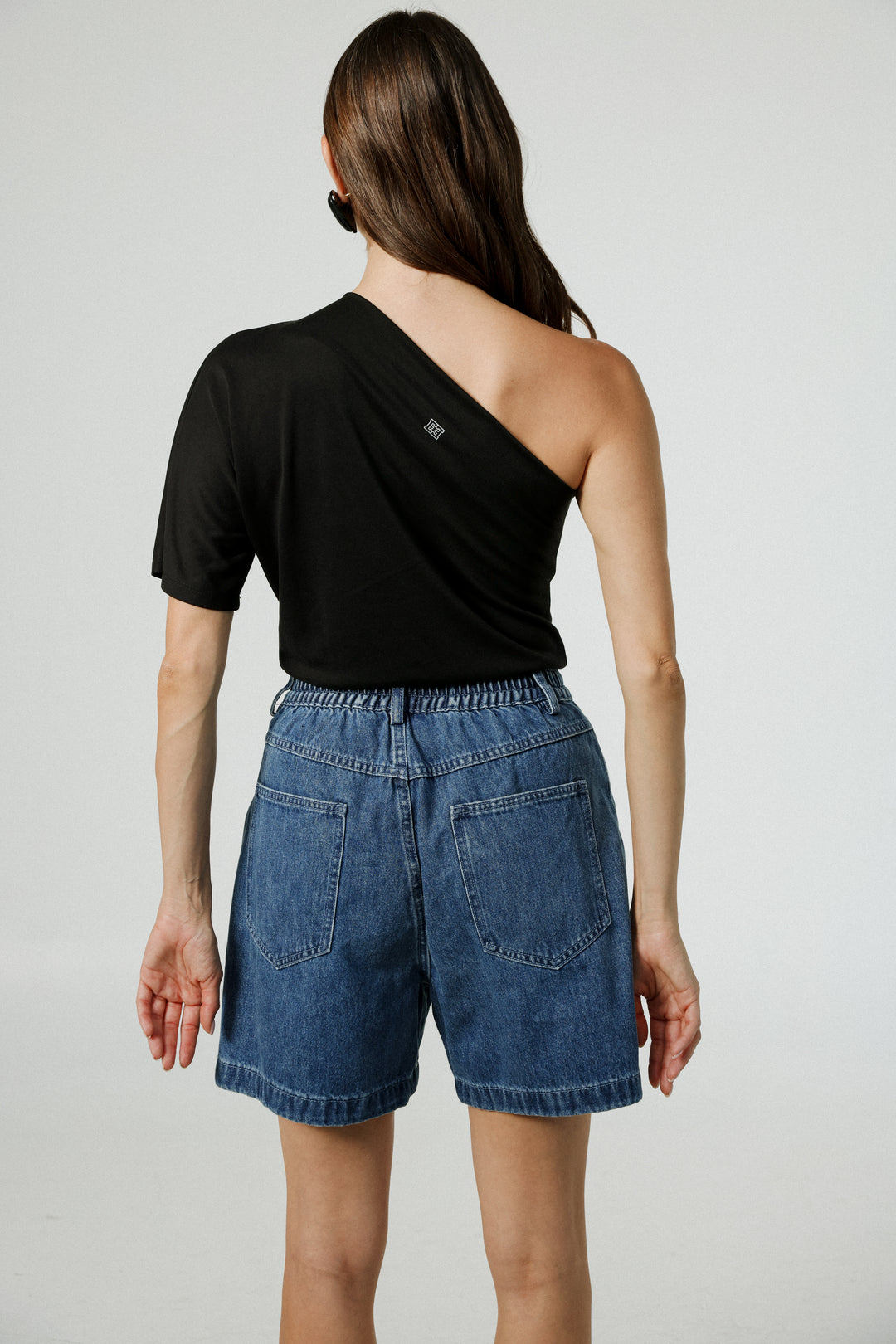 Your Black One Shoulder Shirt