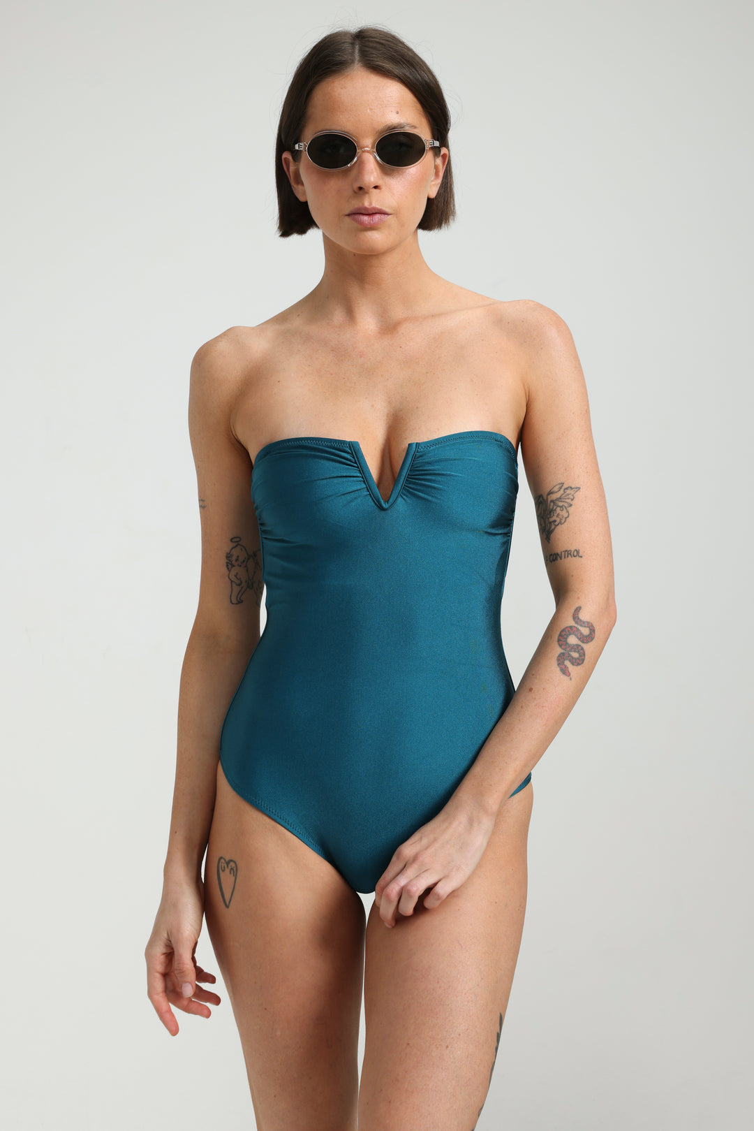 Da Vinci Teal Swimsuit