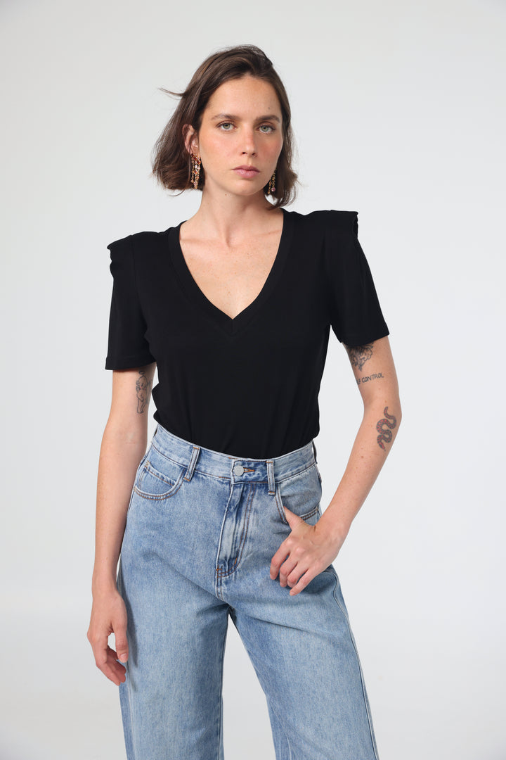 Rest Black Padded T-Shirt
