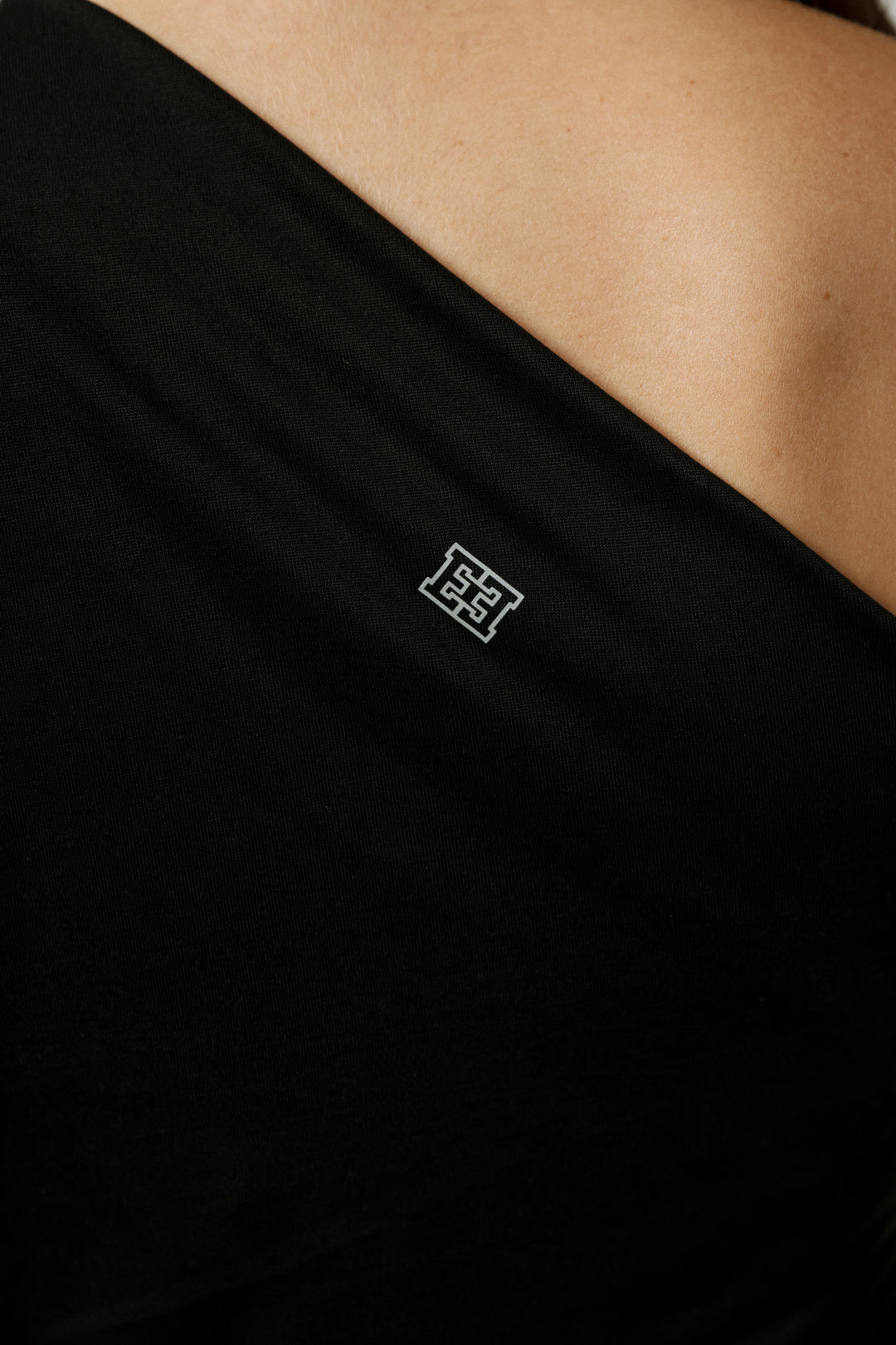 Your Black One Shoulder Shirt