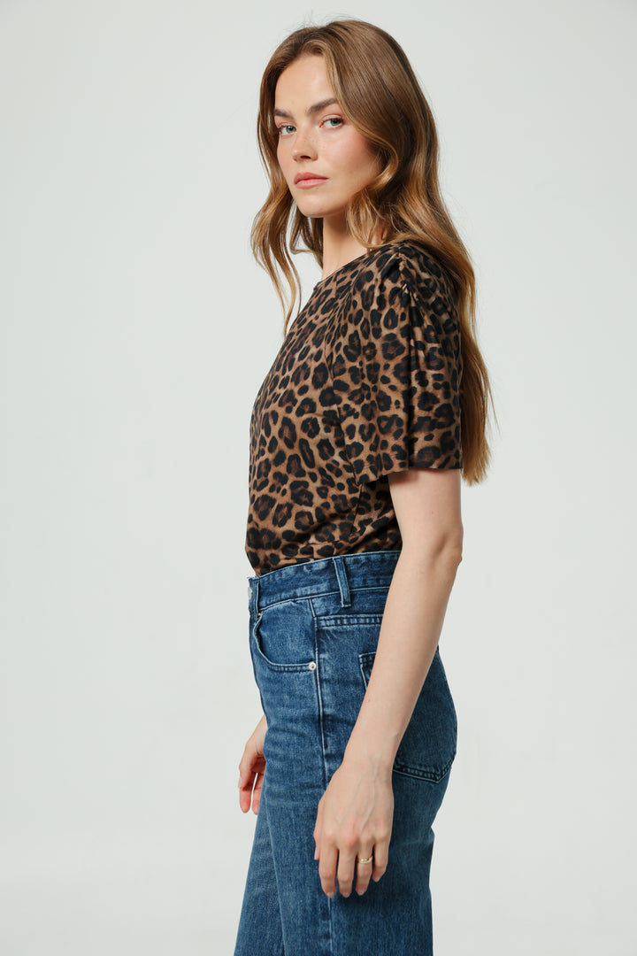 Trust Leopard Padded T-Shirt