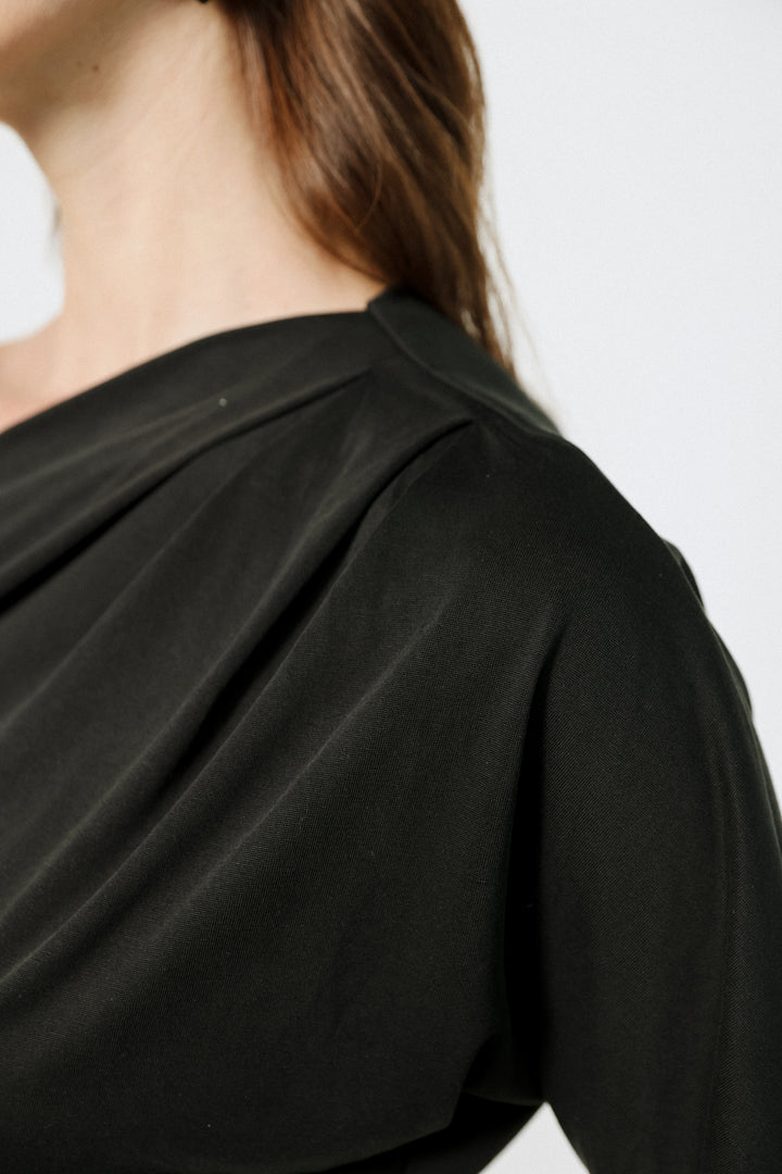 Your Black One Shoulder Shirt