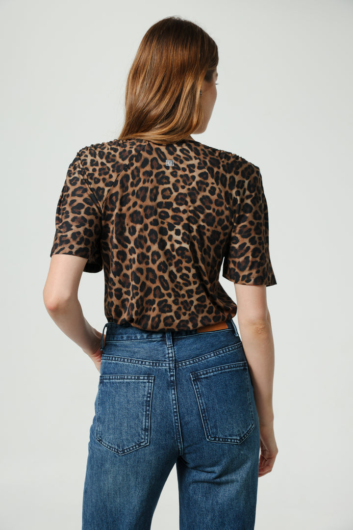 Trust Leopard Padded T-Shirt