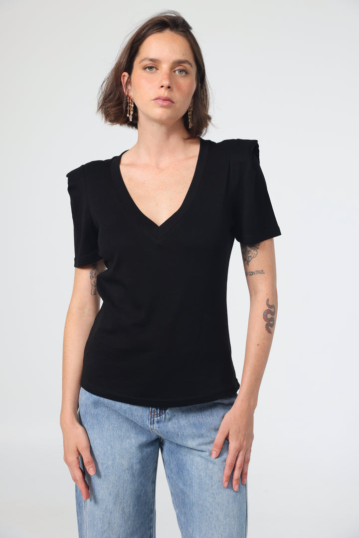 Rest Black Padded T-Shirt