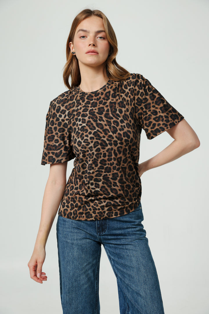 Trust Leopard Padded T-Shirt