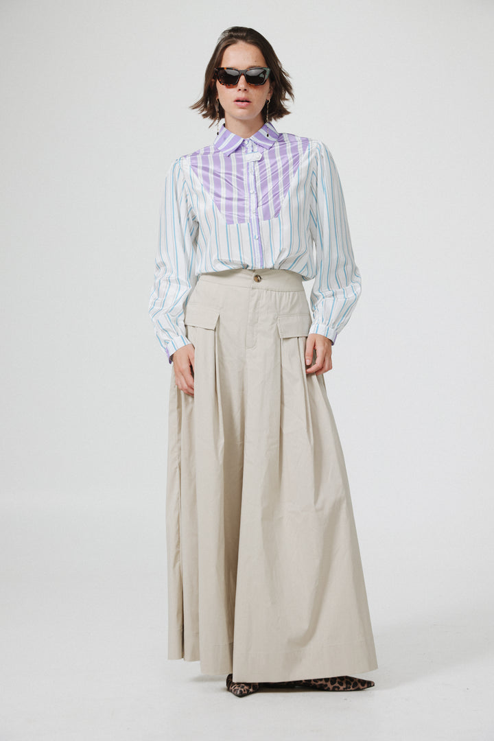 Manager Mixed Stripes Buttoned Shirt