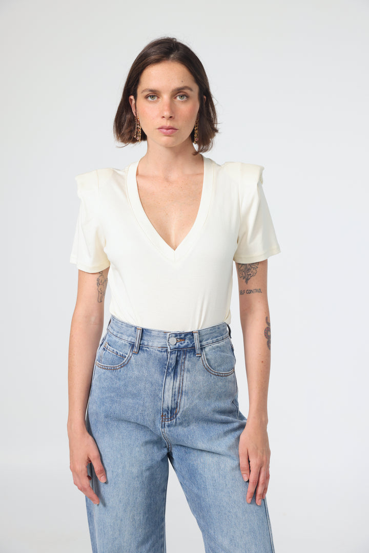 Rest Cream Padded T-Shirt