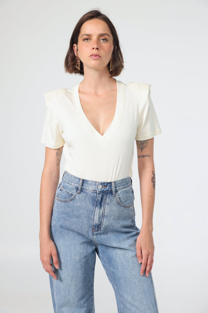 Rest Cream Padded T-Shirt