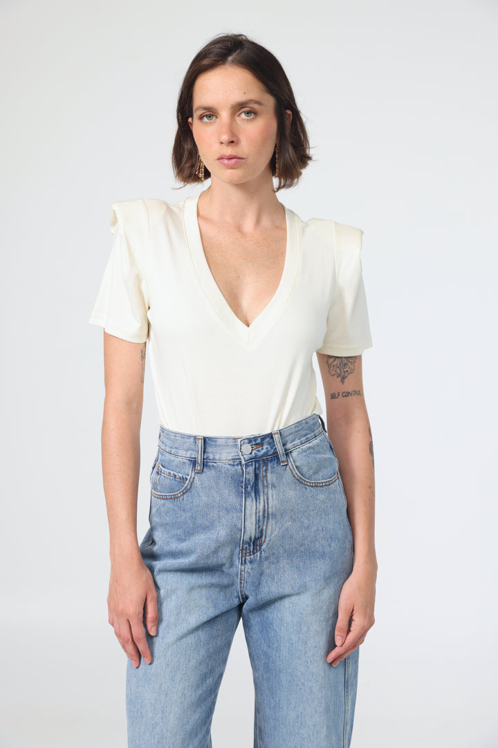Rest Cream Padded T-Shirt
