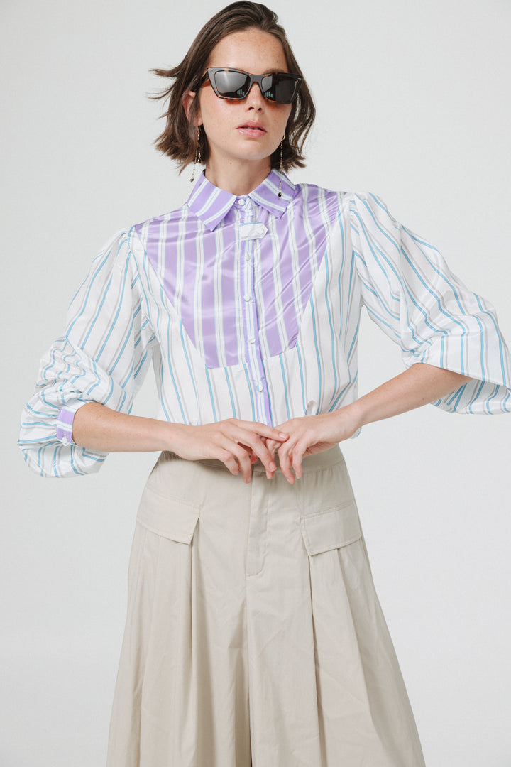 Manager Mixed Stripes Buttoned Shirt