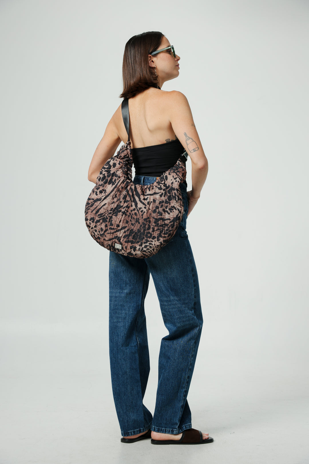 Wrinkle Leopard Bag