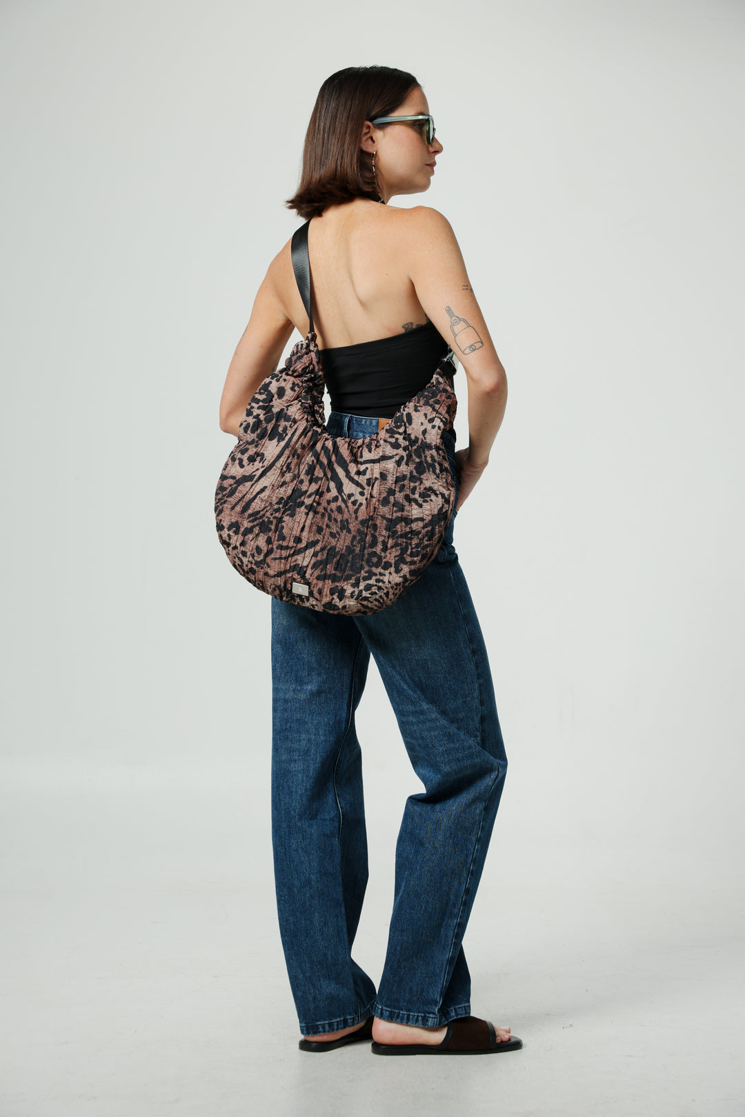Wrinkle Leopard Bag