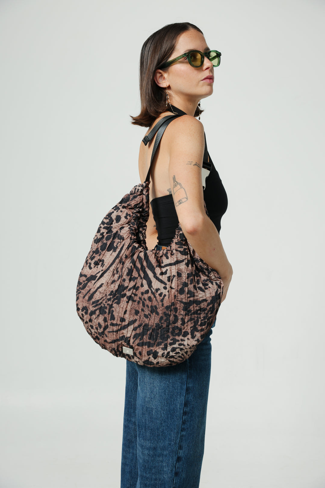 Wrinkle Leopard Bag