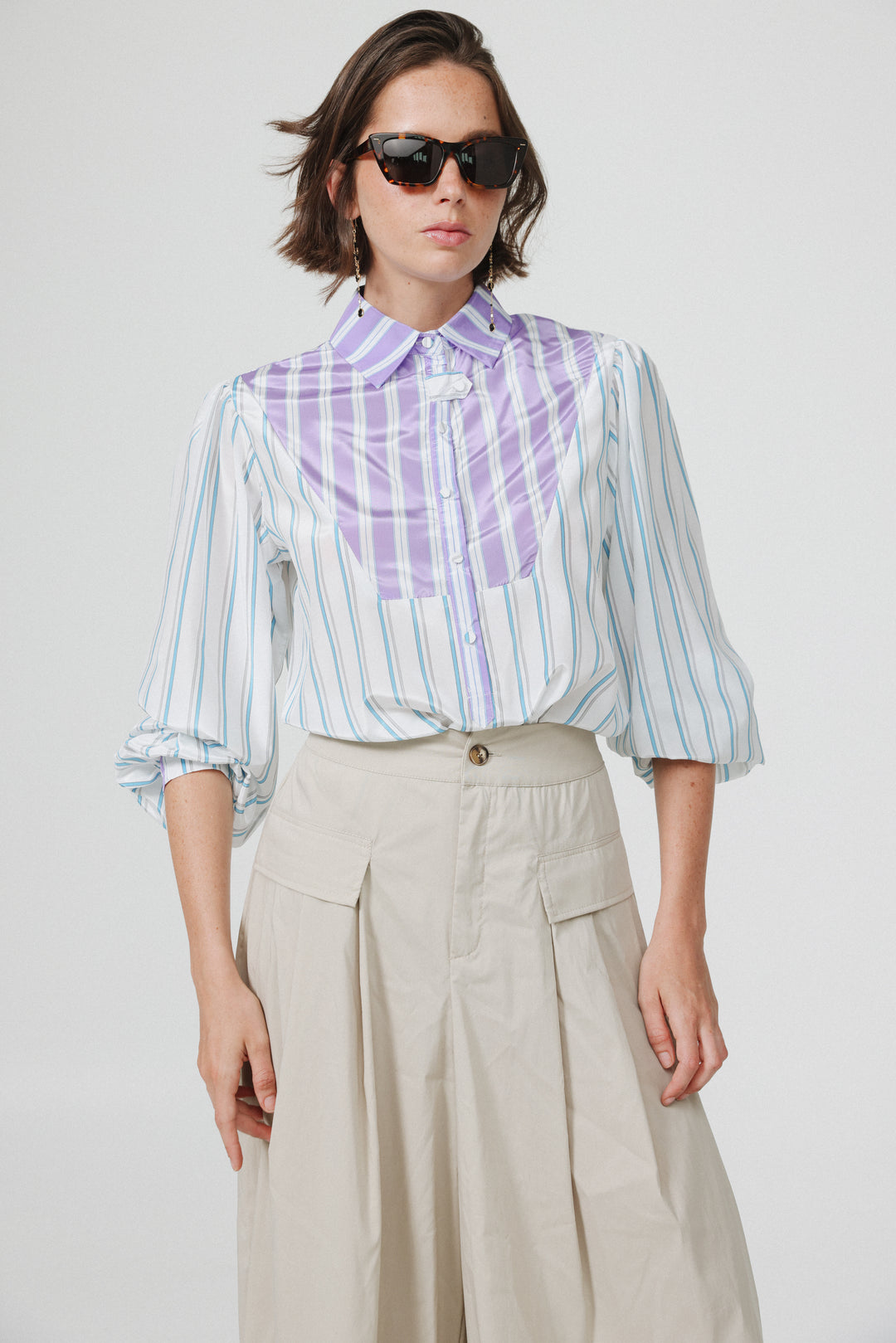 Manager Mixed Stripes Buttoned Shirt