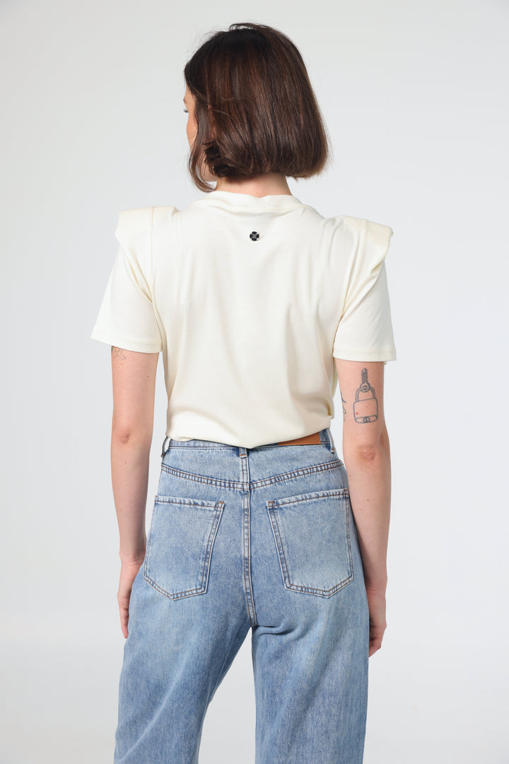 Rest Cream Padded T-Shirt