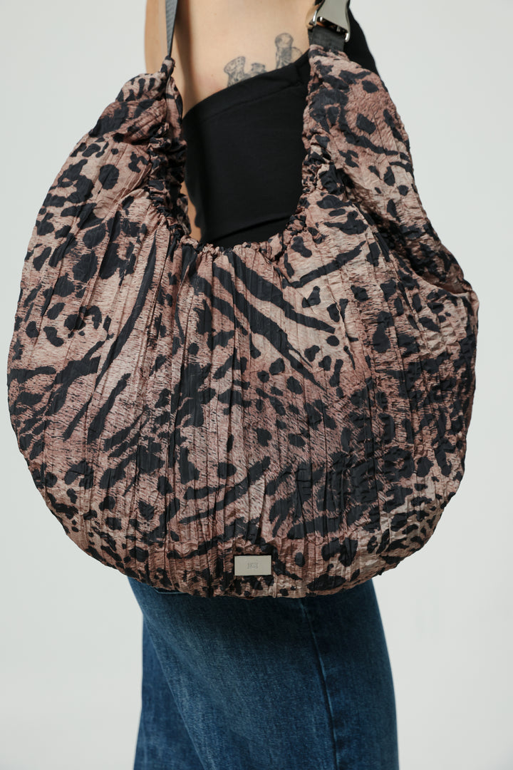 Wrinkle Leopard Bag