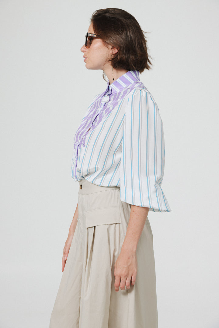 Manager Mixed Stripes Buttoned Shirt