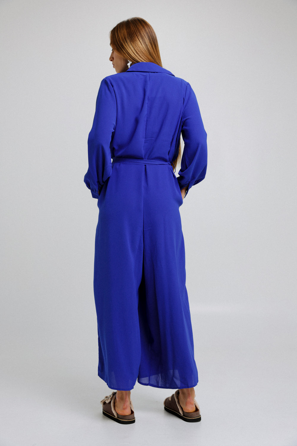 Wide Blue Jumpsuit