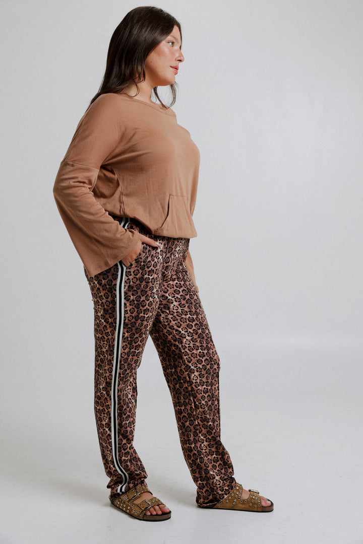 Champ Floral Leopard Striped Joggers