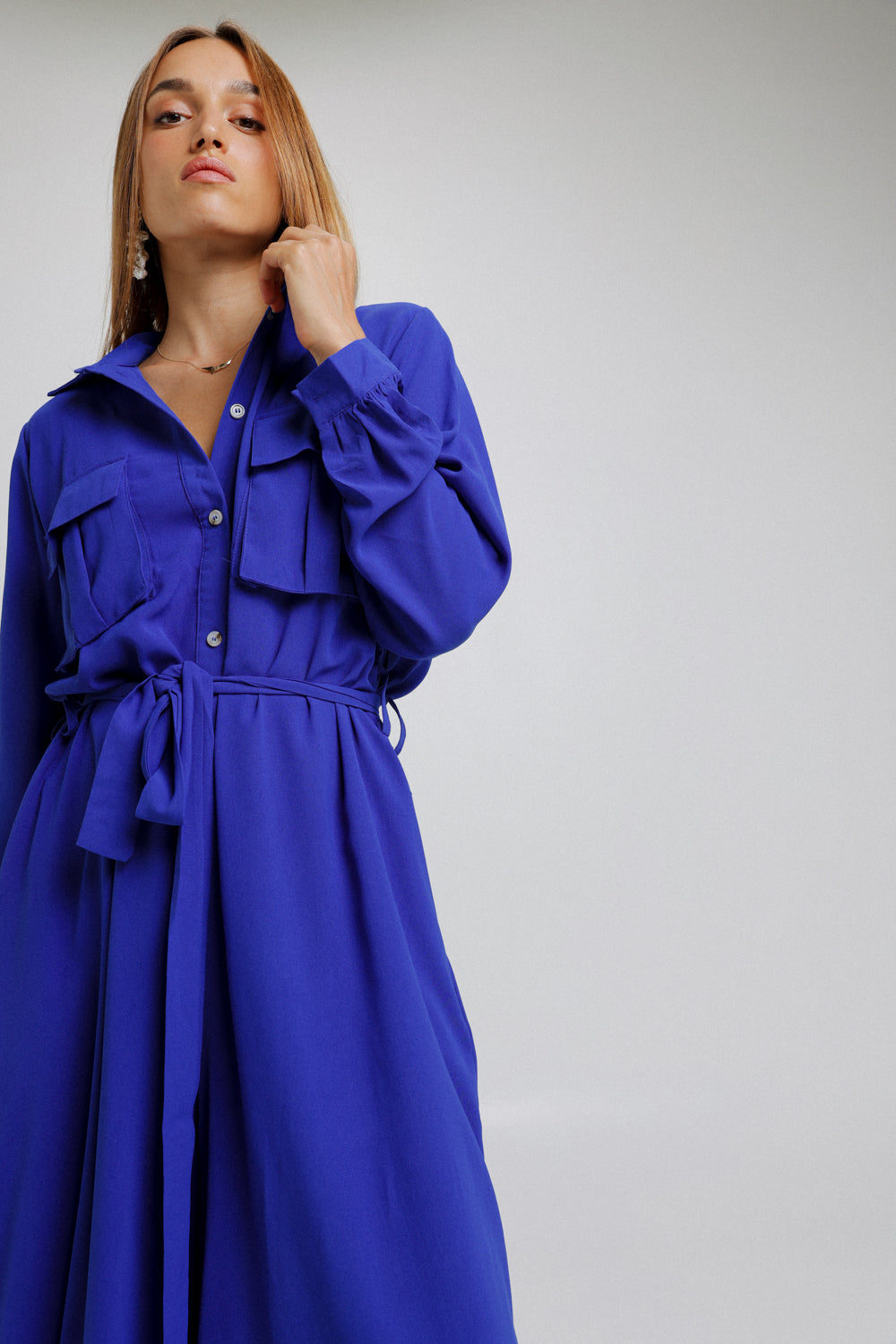 Wide Blue Jumpsuit