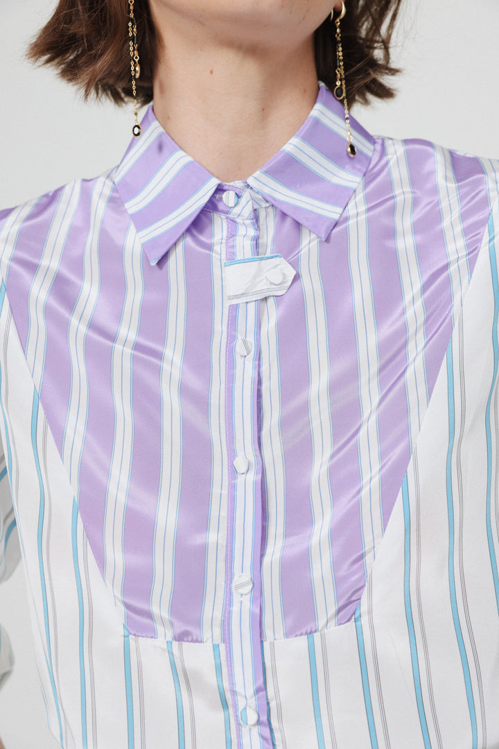Manager Mixed Stripes Buttoned Shirt