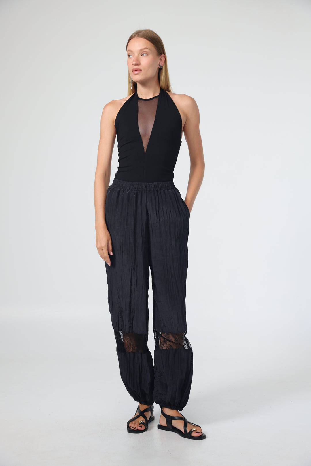 Leaf Black Bodysuit