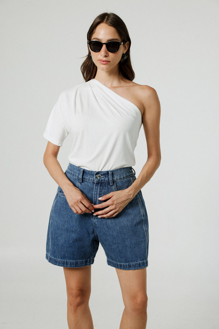 Your White One Shoulder Shirt