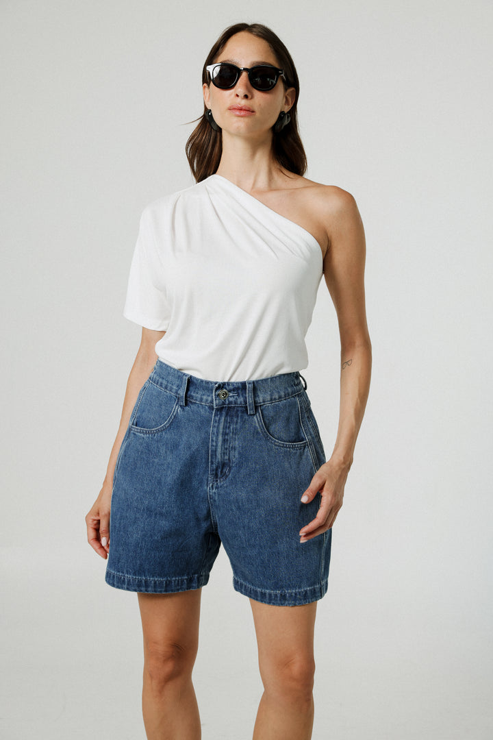 Your White One Shoulder Shirt