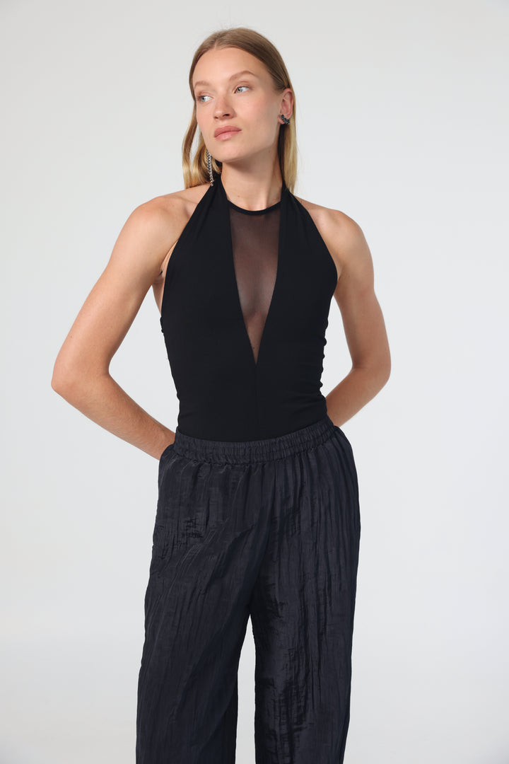 Leaf Black Bodysuit