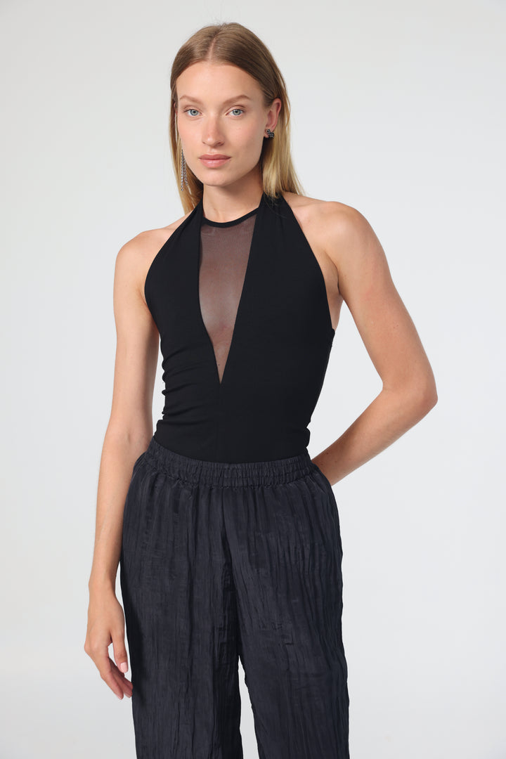 Leaf Black Bodysuit
