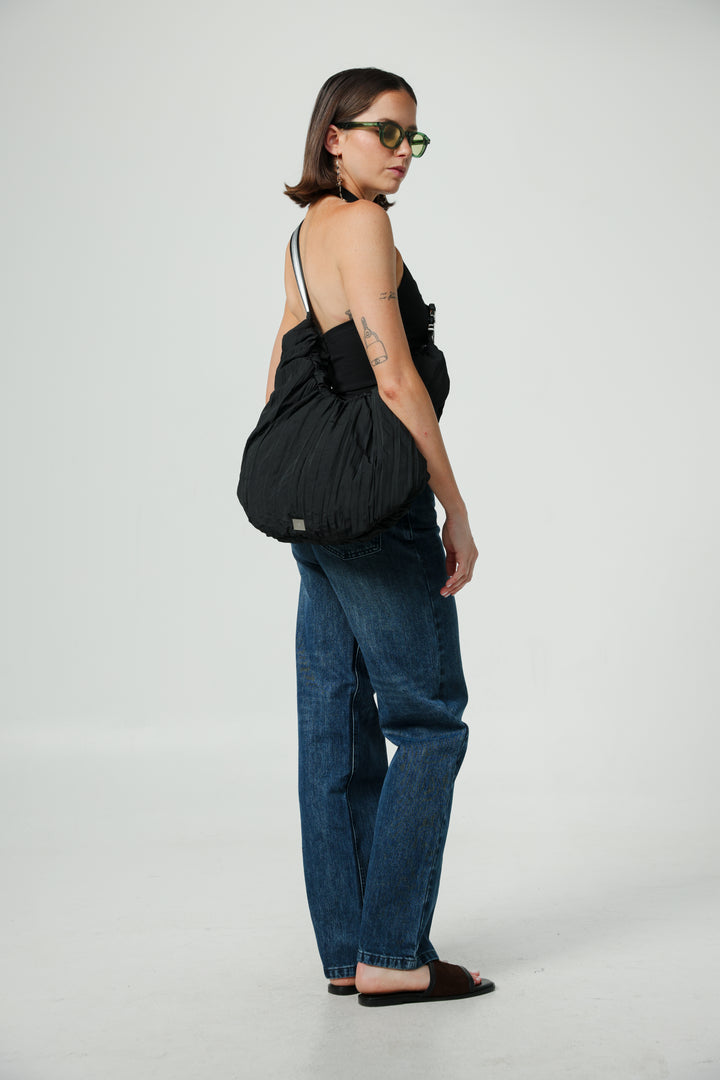 Wrinkle Black Bag