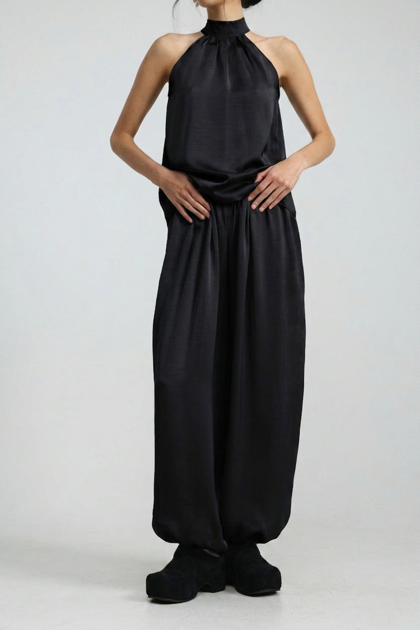 Satin Black Bottoms