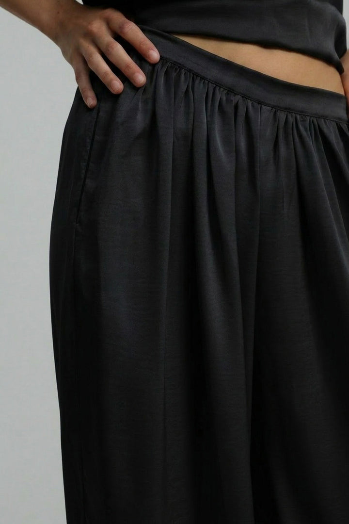 Satin Black Bottoms