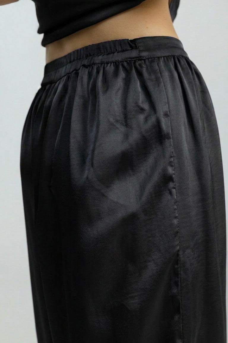 Satin Black Bottoms