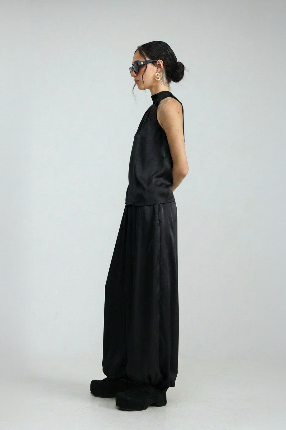 Satin Black Bottoms