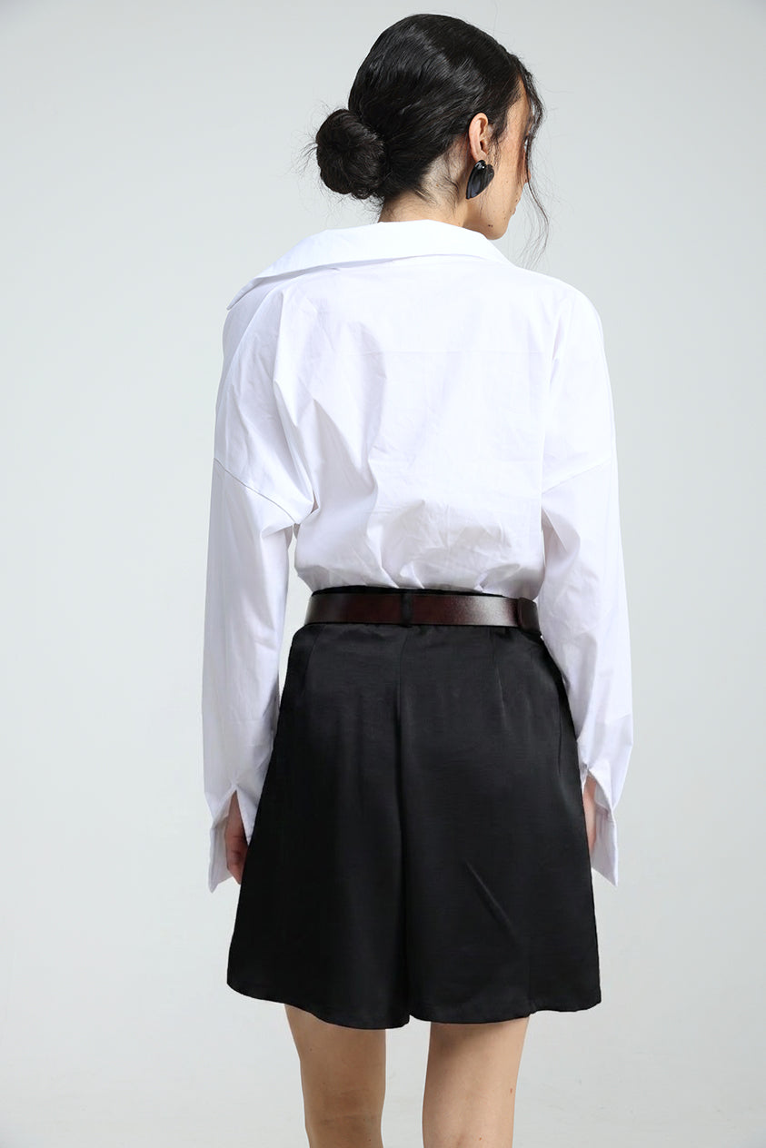 Wrap Shirt White Bodysuit
