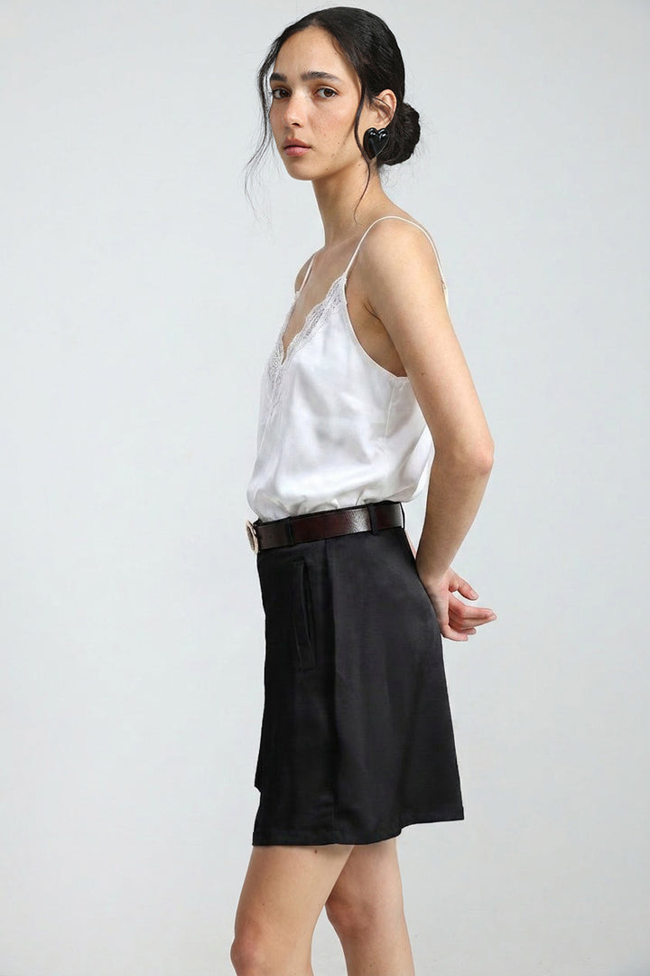 Satin&Lace White Tank