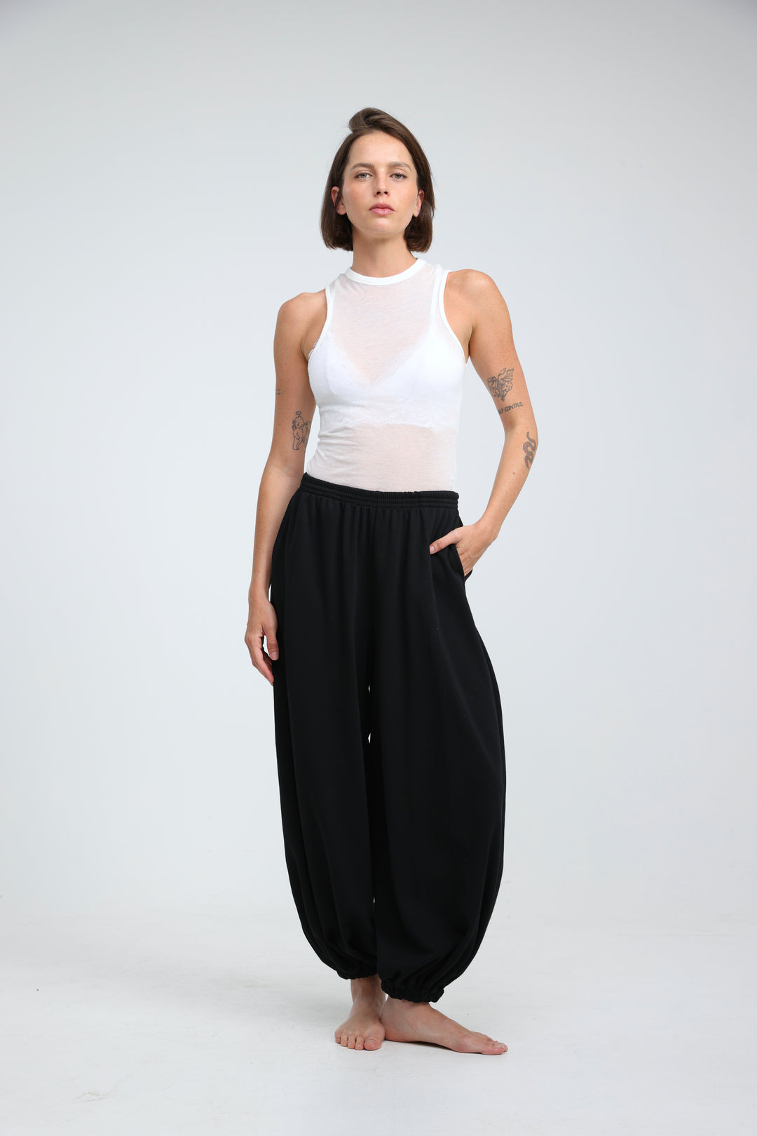 Clean40 Black Balloon Joggers