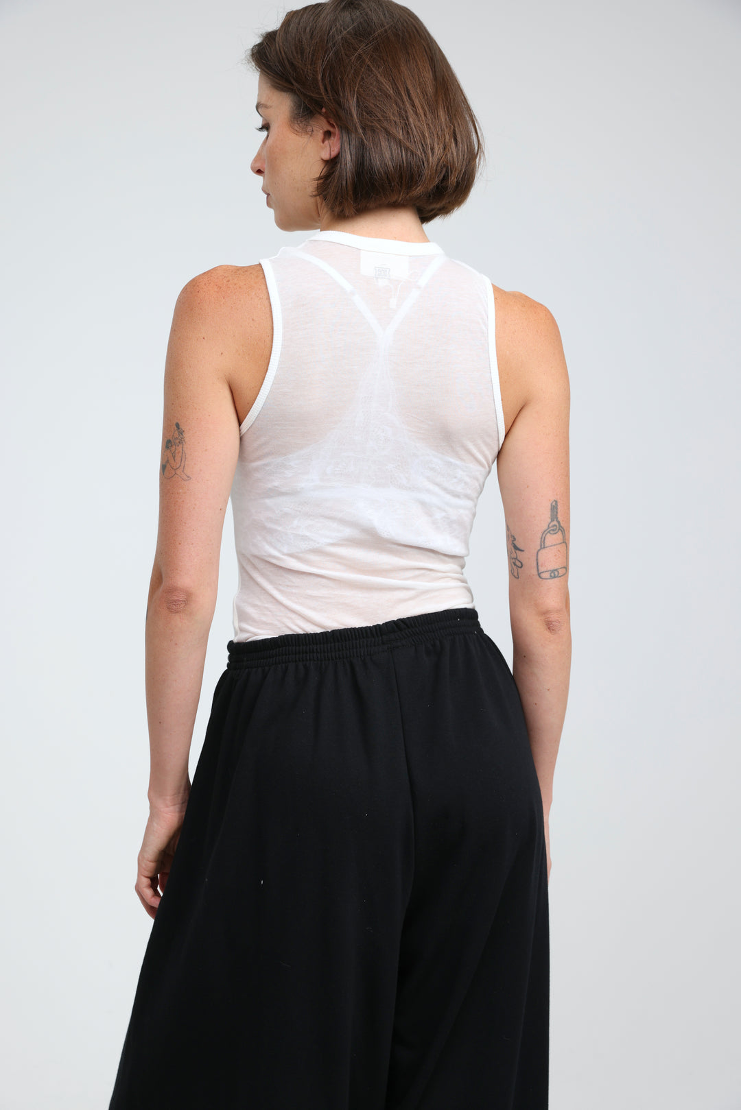 Clean42 Sheer White Tank